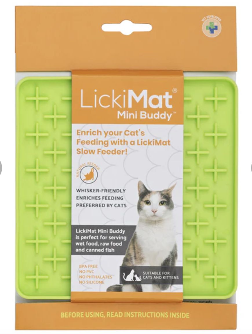LickiMat Mini Buddy for Cats - Green
