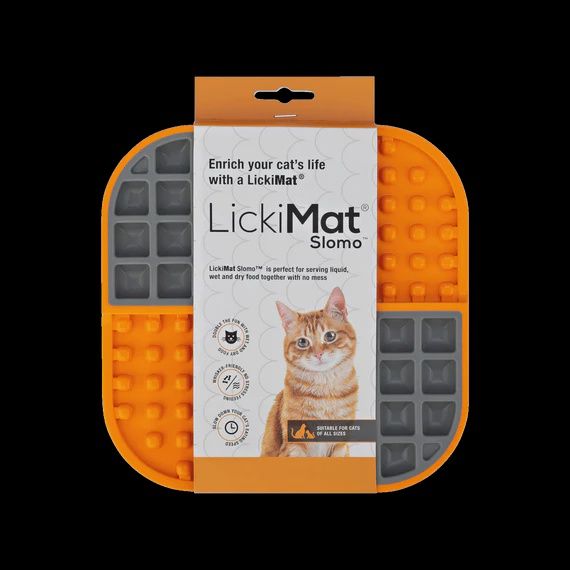 LickiMat Slomo for Cats Orange