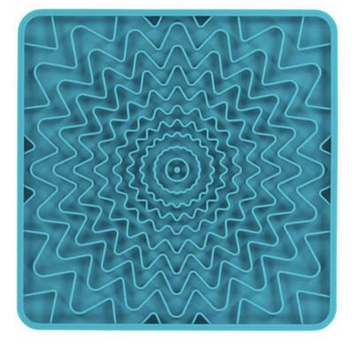 Messy Mutts Blue Framed Interactive Silicon Lick Mat