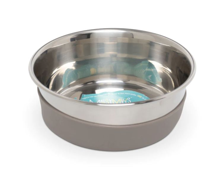 Messy Mutts Large Stainless Steel Bowl With Silicone Base
