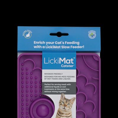 LickiMat Catster Slow Feeder Mat - Purple
