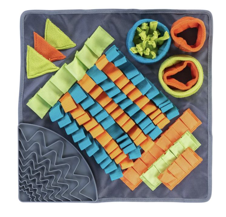 Messy Mutts Square Forage/Snuffle Mat plus Lick Mat