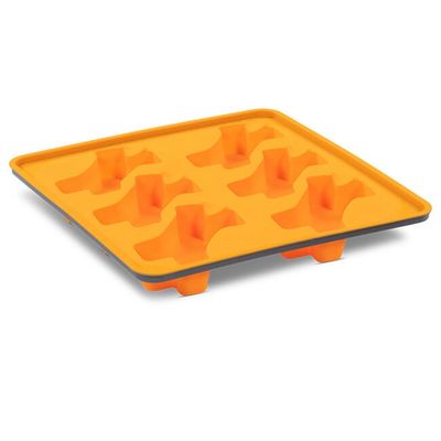 Messy Mutts Framed Silicone Popsicle Mold Orange