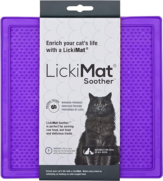 LickiMat Soother for Cats Purple