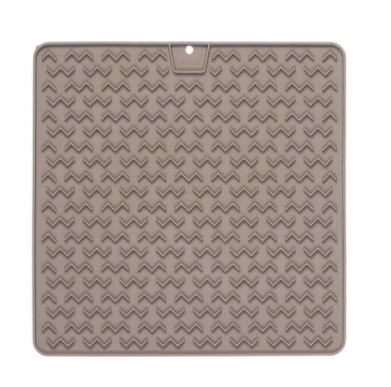 Messy Mutts Grey Silicone Licking Mat Large