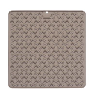 Messy Mutts Grey Silicone Licking Mat Large