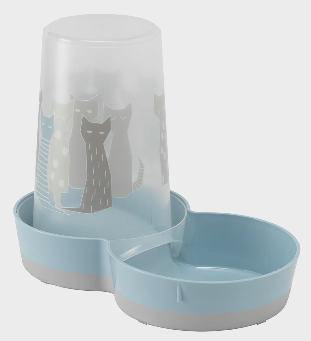 Moderna 6.5 cups Blue Cat Food Dispenser