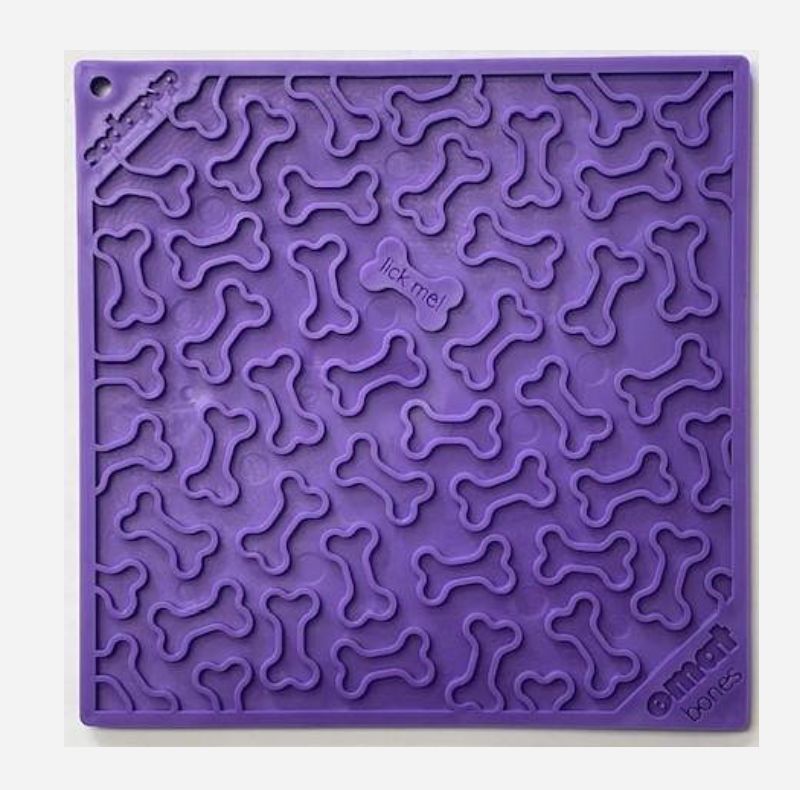 Sodapup Purple Bones Enrichment Lick Mat - Large