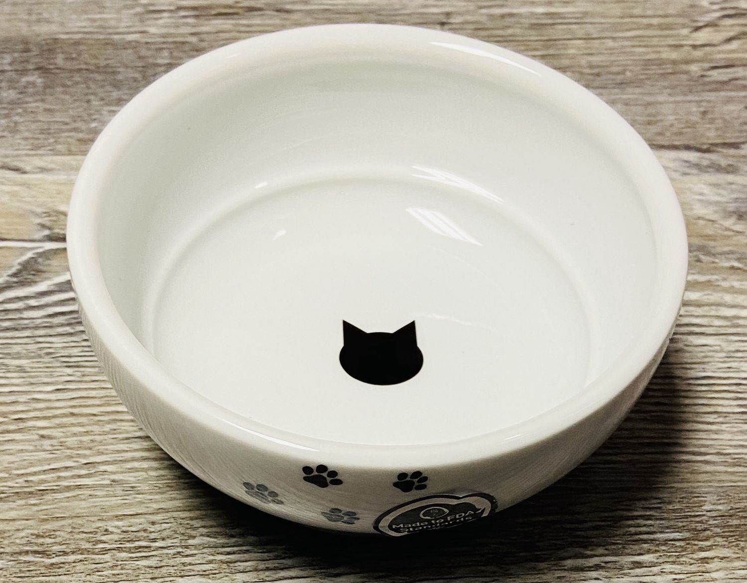 Necoichi Anti-Spill Ceramic Cat Food Bowl