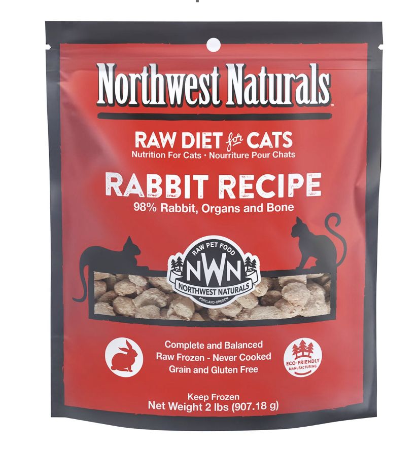 Northwest Naturals Freeze Dried Rabbit Recipe Cat Food 11oz