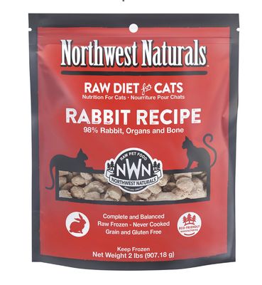 Northwest Naturals Freeze Dried Rabbit Recipe Cat Food 11oz
