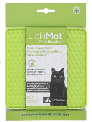 LickiMat Mini Soother for Cats - Green