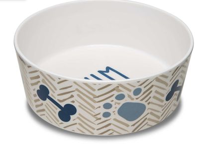 Dolce Yum Chevron Dog Bowl - Large
