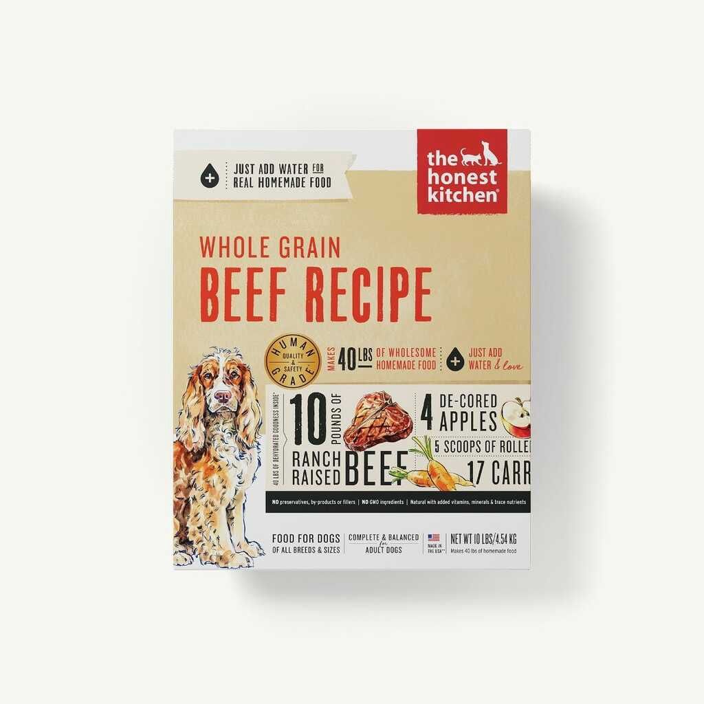 The Honest Kitchen Whole Grain Beef Recipe Dehydrated Dog Food 10lb