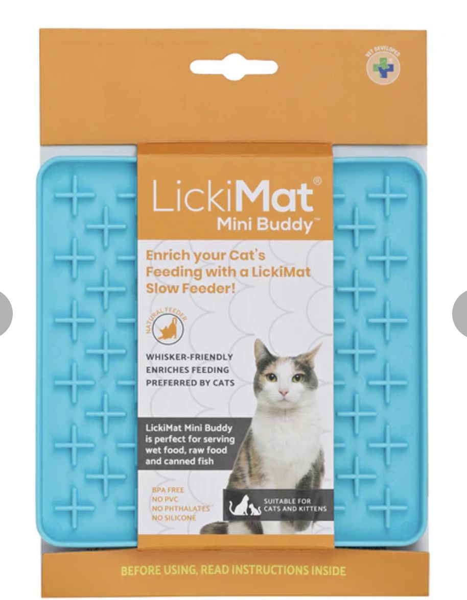 LickiMat Mini Buddy for Cats - Turquoise