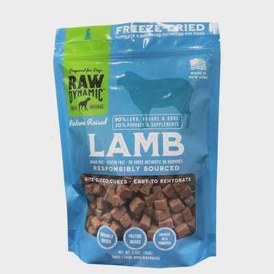 Raw Dynamic Freeze-Dried Lamb Recipe Dog Food 5.5oz