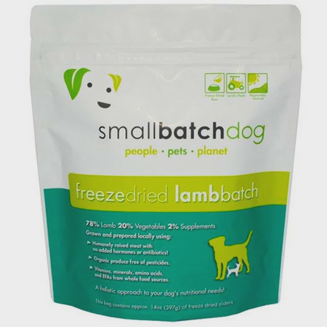 Smallbatch Freeze-Dried Lamb Sliders Dog Food 14oz