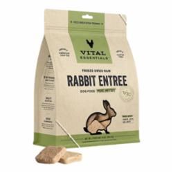 Vital Essentials Freeze-Dried Rabbit Entree Mini Patties Dog Food 14oz