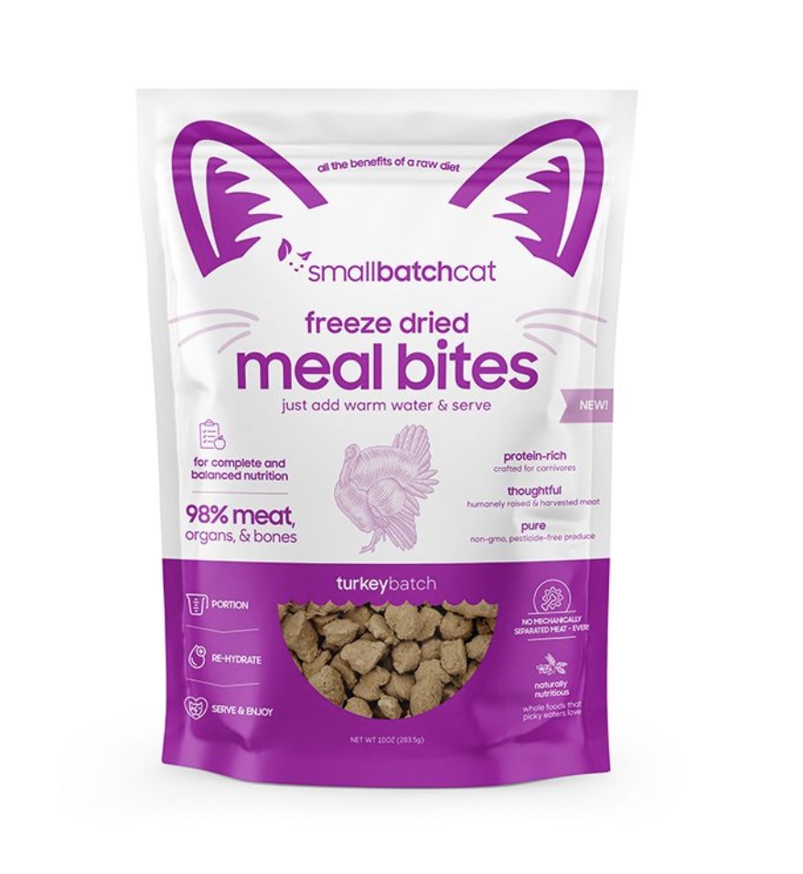 Smallbatch Freeze Dried Turkey Meal Bites Cat Food 10oz