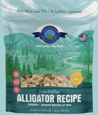 Shepherd Boy Farms Freeze-Dried Alligator Raw Dog Food 14oz