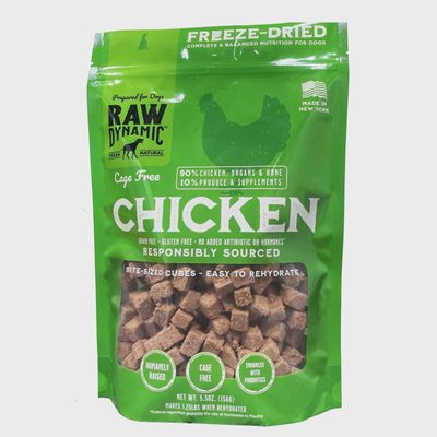 Raw Dynamic Freeze-Dried Chicken Recipe Dog Food 5.5oz