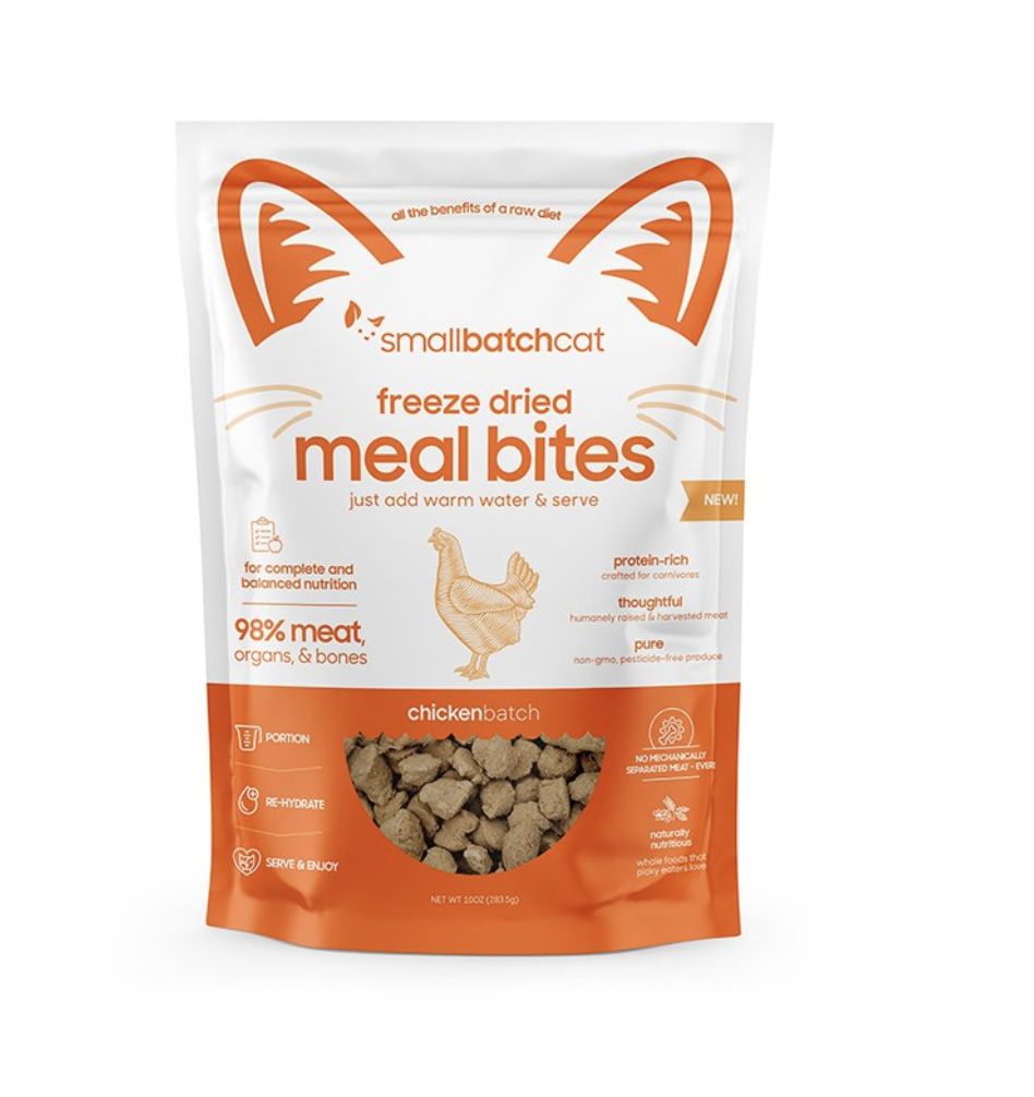 Smallbatch Freeze-Dried Chicken Meal Bites Cat Food 10oz