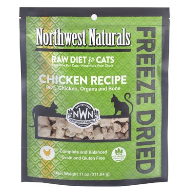Northwest Naturals Freeze Dried Chicken Recipe Cat Food 11oz