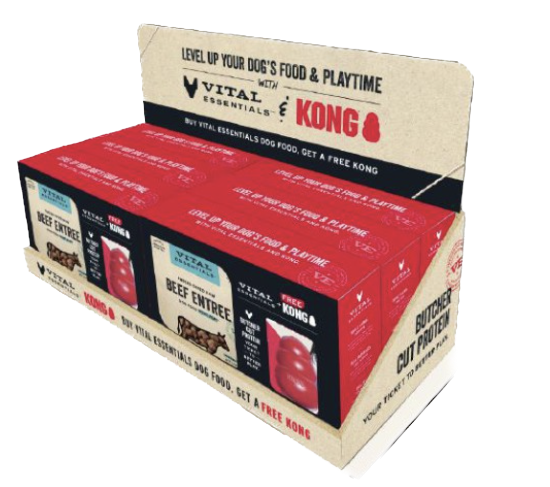 Vital Essentials Beef Mini Nibs with Large Kong Bundle 14oz