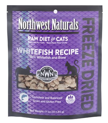 Northwest Naturals Freeze Dried Whitefish Recipe Cat Food 11oz