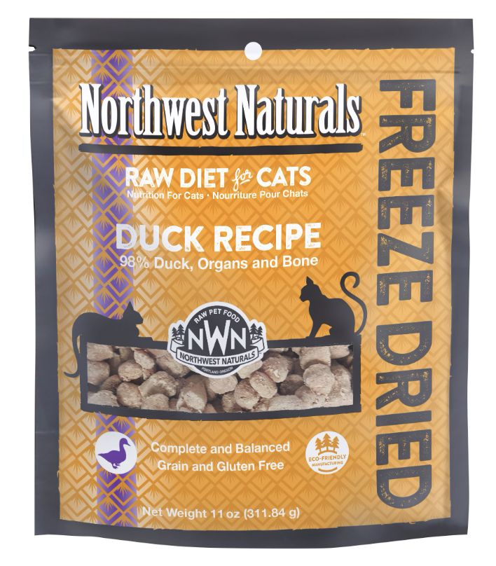 Northwest Naturals Freeze Dried Duck Recipe Cat Food 11oz