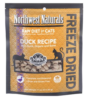 Northwest Naturals Freeze Dried Duck Recipe Cat Food 11oz
