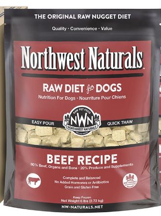 Northwest Naturals Freeze Dried Nuggets Beef Recipe Dog Food 25oz
