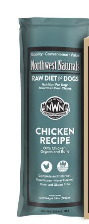Northwest Naturals Frozen Raw Chicken Recipe Dog Food 5lb Chub