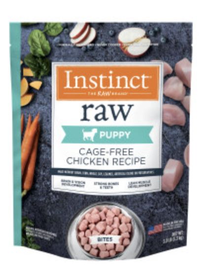 Instinct Frozen Raw Bites Chicken Recipe Puppy Food 7oz