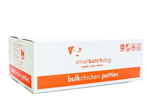 Smallbatch Frozen Raw Chicken Patties Dog Food 18lb