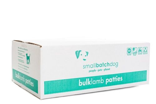 Smallbatch Frozen Raw Lamb Patties Dog Food 18lb