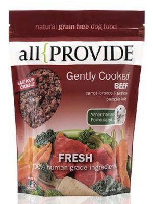 All Provide Frozen Gently Cooked Beef Dog Food 2lb