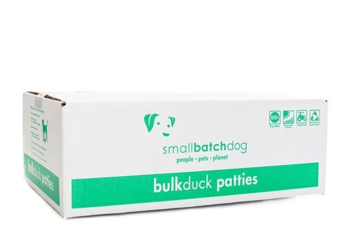 Smallbatch Frozen Raw Duck Patties Dog Food 18lb