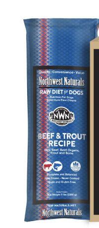 Northwest Naturals Frozen Beef Trout Chub- 5lb