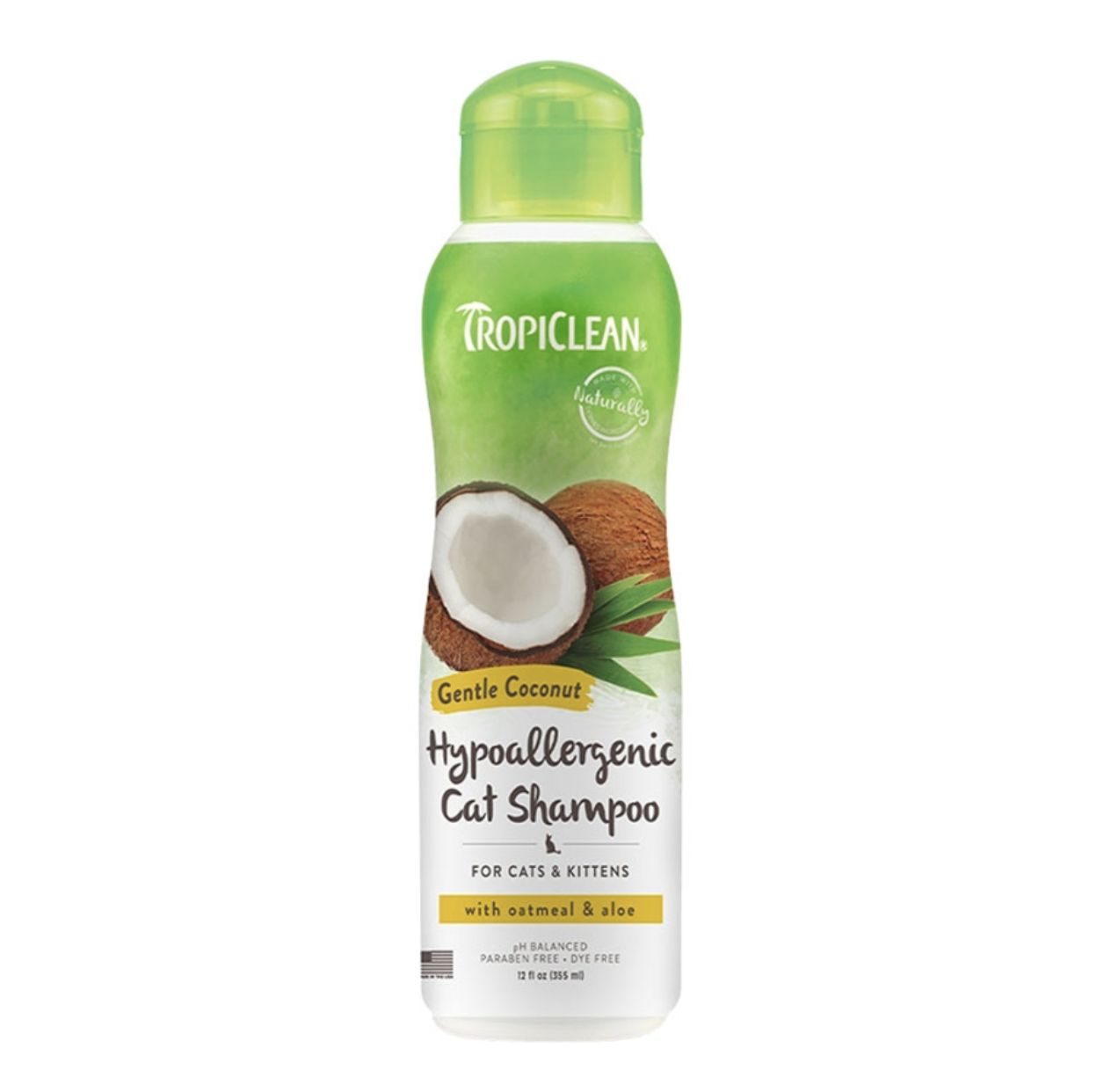 Tropiclean Hypoallergenic Coconut Shampoo for Cats -  12oz