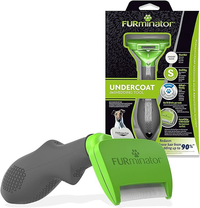 Furminator Deshedding Tool for Small Dogs with Short Hair