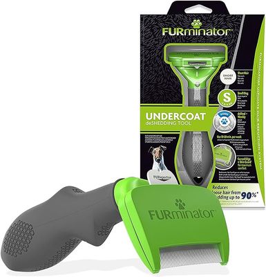 Furminator Deshedding Tool for Small Dogs with Short Hair