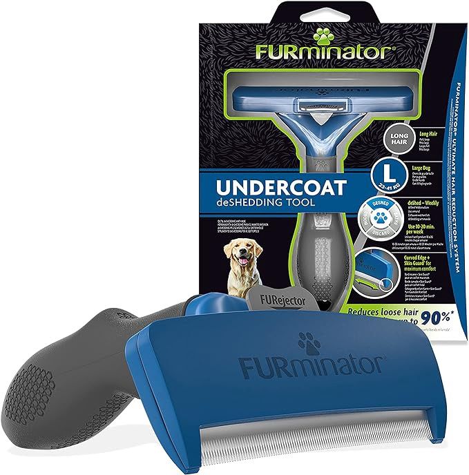 Furminator Deshedding Tool for Large Dogs with Long Hair