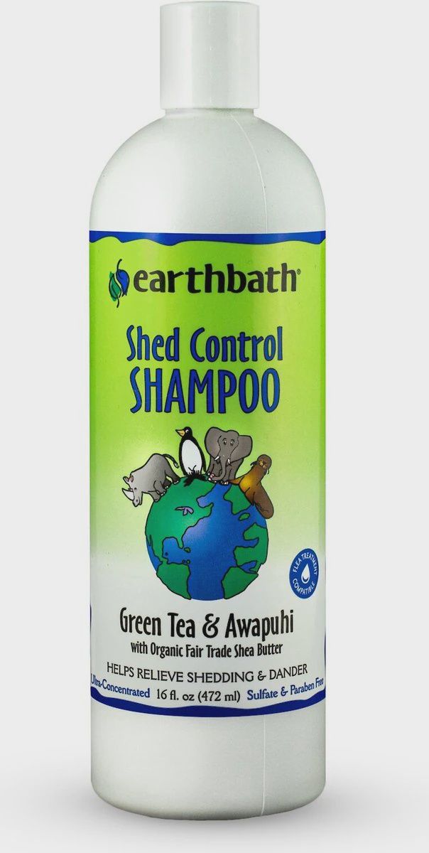Earthbath Shed Control Green Tea &amp; Awapuhi Shampoo 16oz