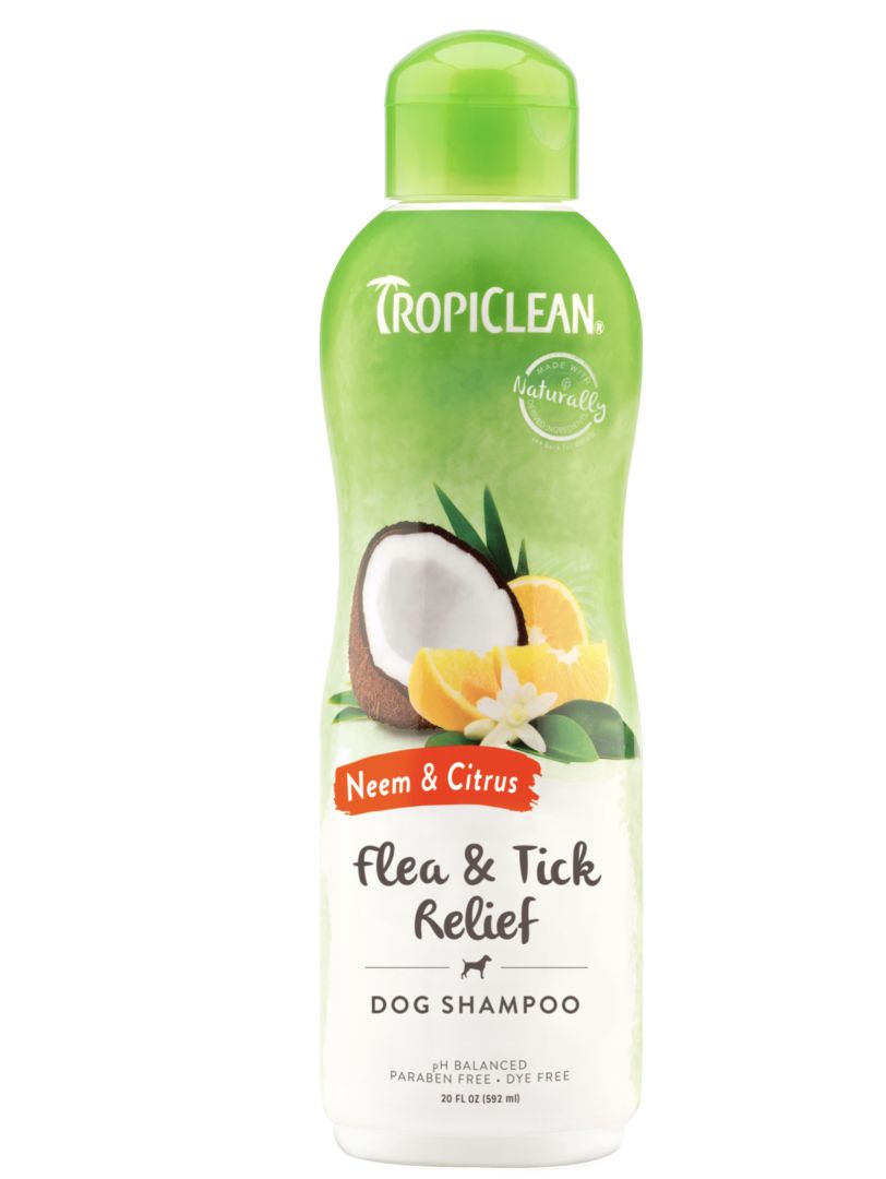 TropiClean Neem and Citrus Flea &amp; Tick Relief Shampoo
