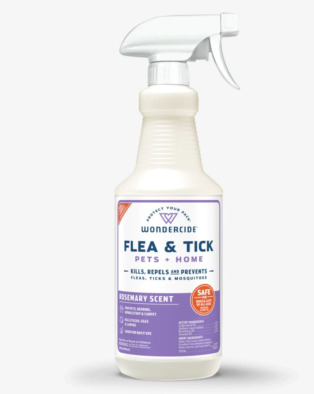Wondercide Flea &amp; Tick Spray for Pets and Home Rosemary Scent 32 oz