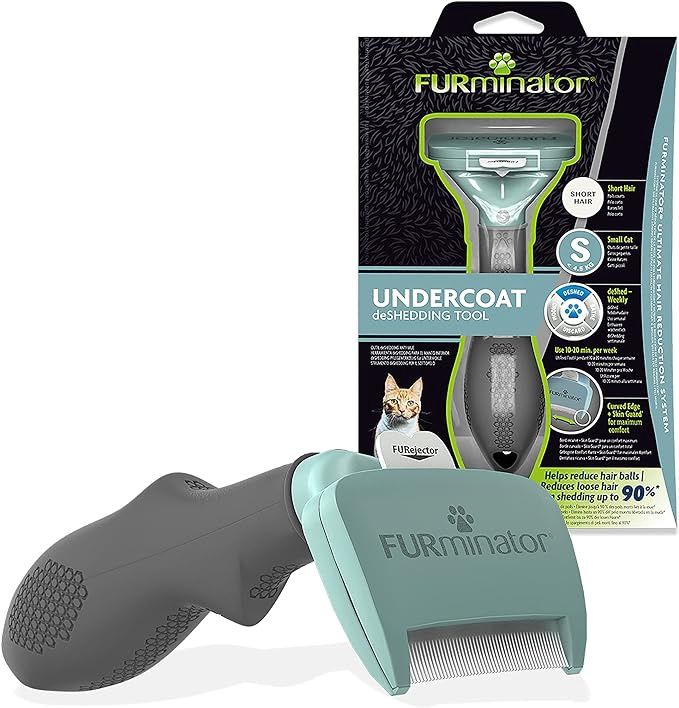 Furminator Deshedding Tool for Small Cats with Short Hair