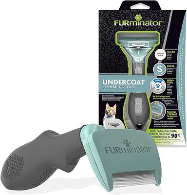 Furminator Deshedding Tool for Small Cats with Short Hair