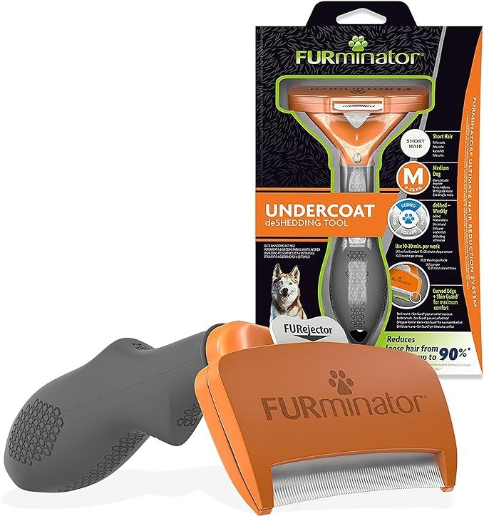 Furminator Short Hair Undercoat Deshedding Tool for Medium Dogs
