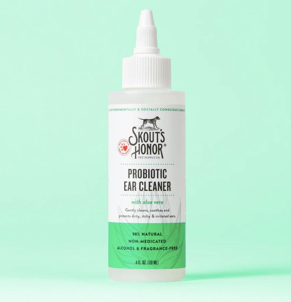 Skout&#39;s Honor Probiotic Ear Cleaner for Dogs and Cats  4oz